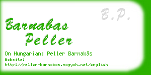 barnabas peller business card